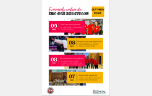 Evenements rentrée à ne pas manquer !